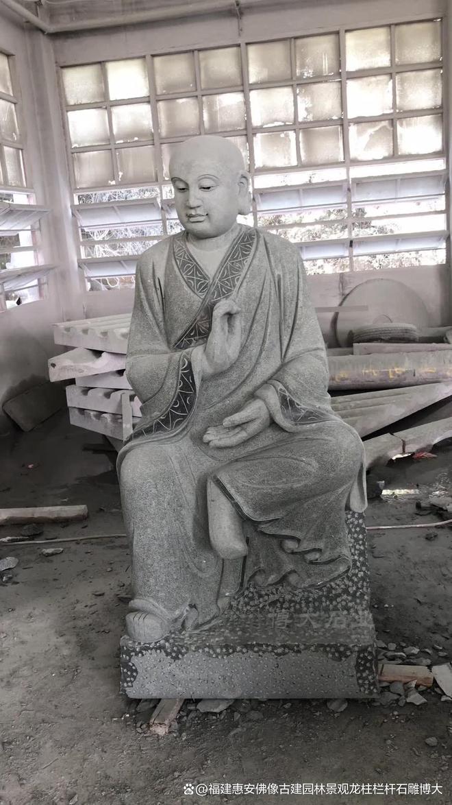 汉在民居中的搭配方法CQ9电子石雕十八罗(图6)