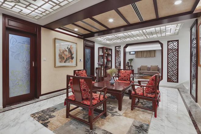 低调奢华的中式装修CQ9电子版入口(图4)