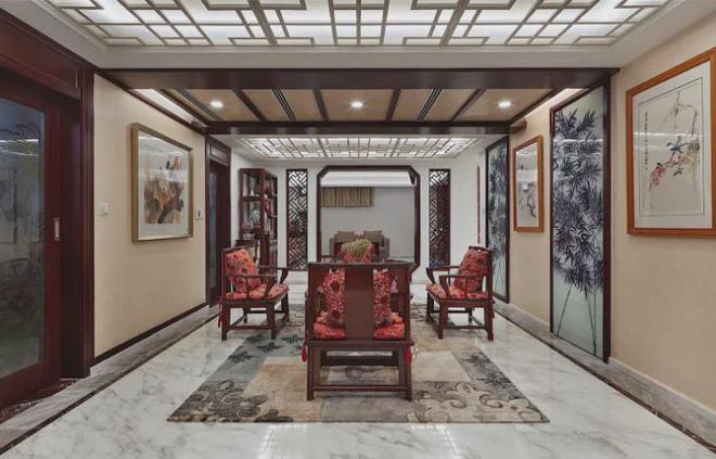 低调奢华的中式装修CQ9电子版入口(图5)